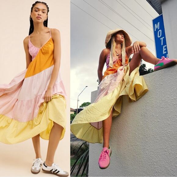 Free People Dresses & Skirts - Free People Bohemian Beach Summer What Love Is Maxi Dress Size Large Sundress